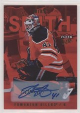 2021-22 Upper Deck Fleer Ultra Red Rainbow Foil 12/25 Mike Smith #22 Auto 0c3