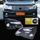 A Pair Left & Right For Lexus GX460 2010-2013 Headlight Lens Cover+Sealant Glue