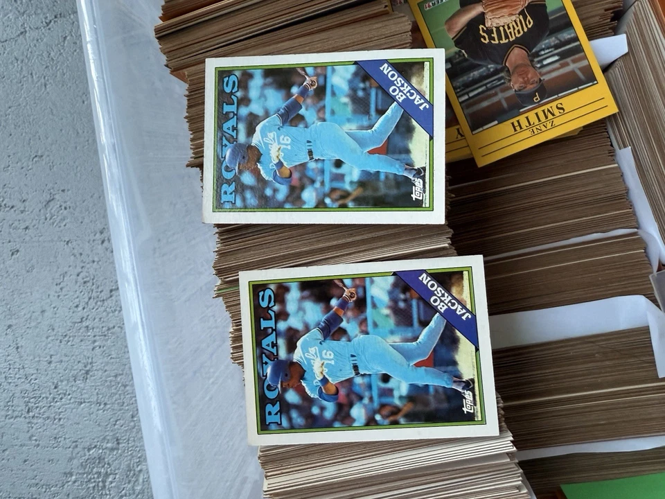 Centenas de cartões de beisebol Topps, Fleer, Donruss (Ricky Henderson, Bo Jackson ++) - Imagem 2 de 4