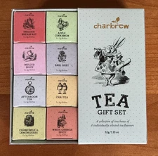 CHARBREW “Alice In Wonderland” English Tea Gift Set ~ 16 Teabags ~ Exp: 8/2028