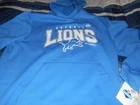 Detroit Lions NFL Combine Mens Blue Hoodie NEW W/ Tags Size XL
