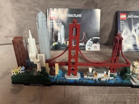 LEGO Architecture San Francisco 21043 & London 21034 Complete Sets w/ Instr