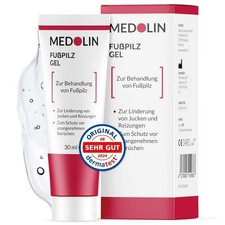 Medolin Fu&szlig;pilzgel 30 ml Fu&szlig;pilz Creme gegen Juckreiz Lotion