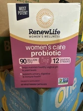 Renew Life Women's Care Probiotic 90 Billion CFU 60ct BNIB