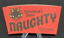 Gideon’s Spookhouse Coffee Sleeve: Dec 2025 - Naughty / Nice