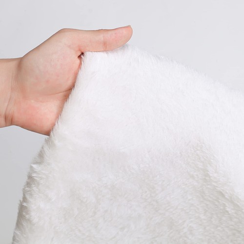 Christmas Tree Skirt 24 Inch Tree Skirt Xmas Gift White Faux Fur Tree Skirt f... - Picture 7 of 8