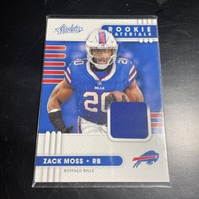 2020 Panini Absolute Football Zack Moss Rookie Materials Patch RC #31 Bills