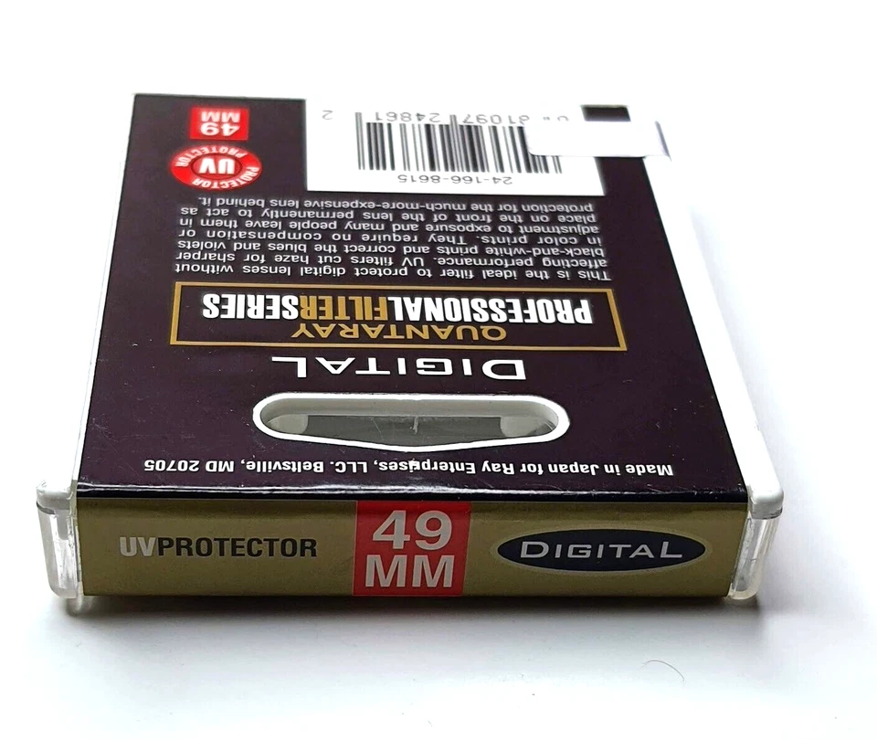 Genuine 49mm UV Guard Protector Safety Glass Lens Filter 49 mm Professional New - Image 2 of 3