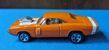 Chrysler Group LLC 2010 Mattel Dodge Charger, loose 1:64, orange w/white engine