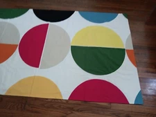 LARGE MIDCENTURY ULTRA MODERN REVERSABLE SCREEN PRINT ON  CANVAS WALL ART BEAUTY