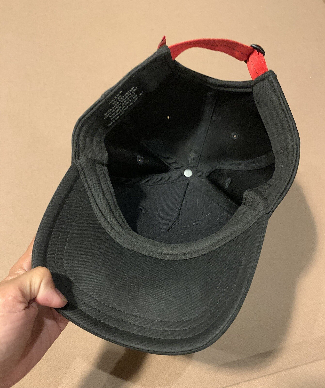 PELOTON Black Baseball Hat Adjustable Back - image 5