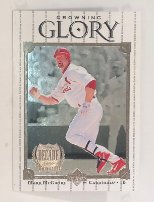1999 Upper Deck - Crowning Glory - Mark McGwire - Barry Bonds - Giants - NrMt-Mt