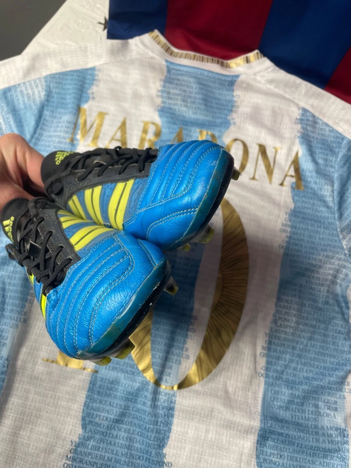 STIEFEL AB 11/12 ADIDAS PREDATOR ADIPOWER FG ELITE US8 1/2 UK8 EUR42 CLEATS BLAU - Bild 3 von 4