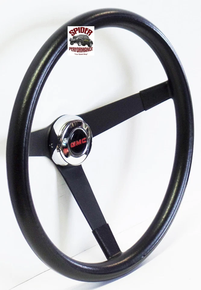 1974-1979 Jimmy Suburban GMC pickup steering wheel 14 3/4" VINTAGE BLACK — 第 2/4 张图片
