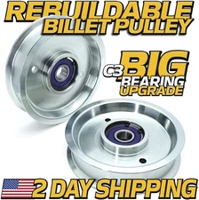 Rebuildable (2 Pack) 1-613098 Idler Pulley for Toro Time Cutter ZX, ProLine 48
