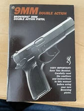 Browning  Model BDA 9mm Owners Manual ORIGINAL FACTORY 1986 36 pages