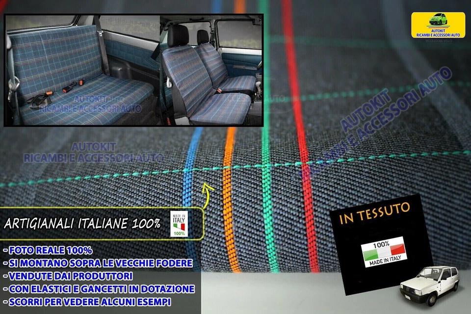 Fodere Coprisedili Specifiche COMPATIBILI per Panda 141 Foderine sedile auto - Immagine 2 di 4