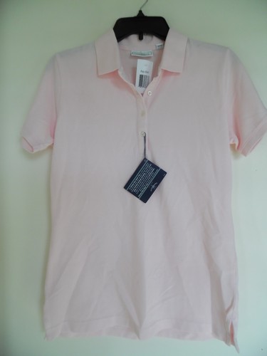 OUTTER & BANKS WOMENS PINK POLO SHIRT SIZE S SHORT SLEEVE