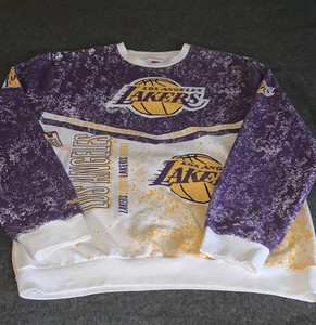 mitchell and ness lakers crewneck