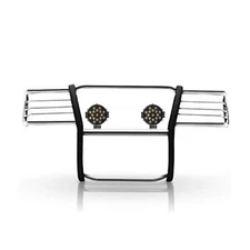 Black Horse 17DG109MSS-PLB SS Grille Guard w/LED for Ram 1500/Classic