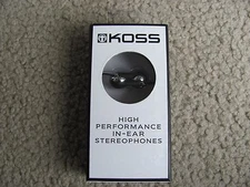 Brand New Koss iL 100k High Performance In-Ear Stereo Headphones Black