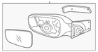 Genuine Hyundai Mirror Assembly 87610-3X150