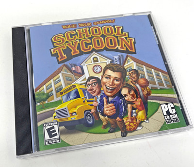 School Tycoon Windows 98/Me/2000/XP PC CD-ROM Game Used Tested Works