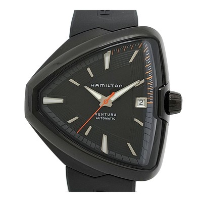 HAMILTON Ventura Elvis 80 H245850 schwarz Gehäusegröße 43 mm gebrauchte Herre...