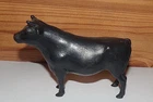 Vintage 1960's Tonka Toys - Black Plastic Farm Steer, Bull, Cow Cattle Original