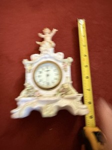 Florence Porcelain French Capodimote Cherub Clock Not Working