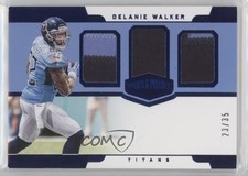 2018 Panini Plates & Patches Trio Blue 23/35 Delanie Walker #PT-DW Patch ht1