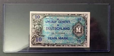 UNC WWII 10 Mark Allied Military Currency 1944 – Germany Occupation Note 1 Stock