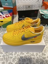 Nike Air Force 1 Low OFF-WHITE ICA University Gold Metallic Silver - Size 13