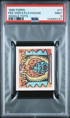 Jambi, 1988 Topps Pee-Wee's Playhouse - Wiggle Toys, #11, PSA 9