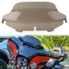 8'' ABS Wave Windshield Screen For Harley Touring Electra Street Glide 96-13