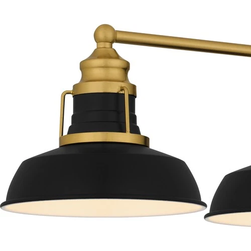 Aged Brass Four Light Bath from the Huxley Collection - Picture 5 of 5