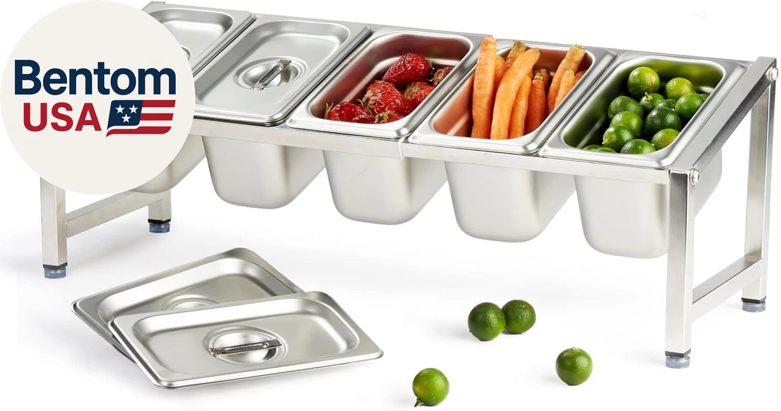 Expandable 18/8 Stainless Steel Spice Rack Set, NSF Certified, 1-Tier Inclined O
Opens in a new wind