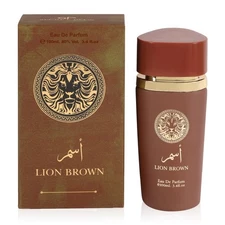LION BROWN COLOGNE 3.4OZ FOR MEN - BOURBON,VANILLA,AMBER MORE