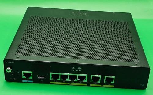 Cisco ISR900 Series, C921-4P V01. Pre-owned.