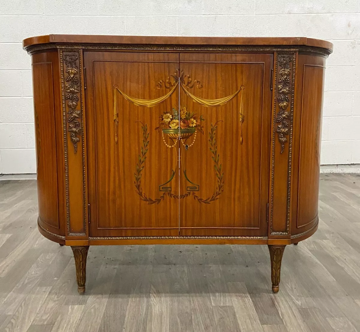 Demilune console cheap cabinet