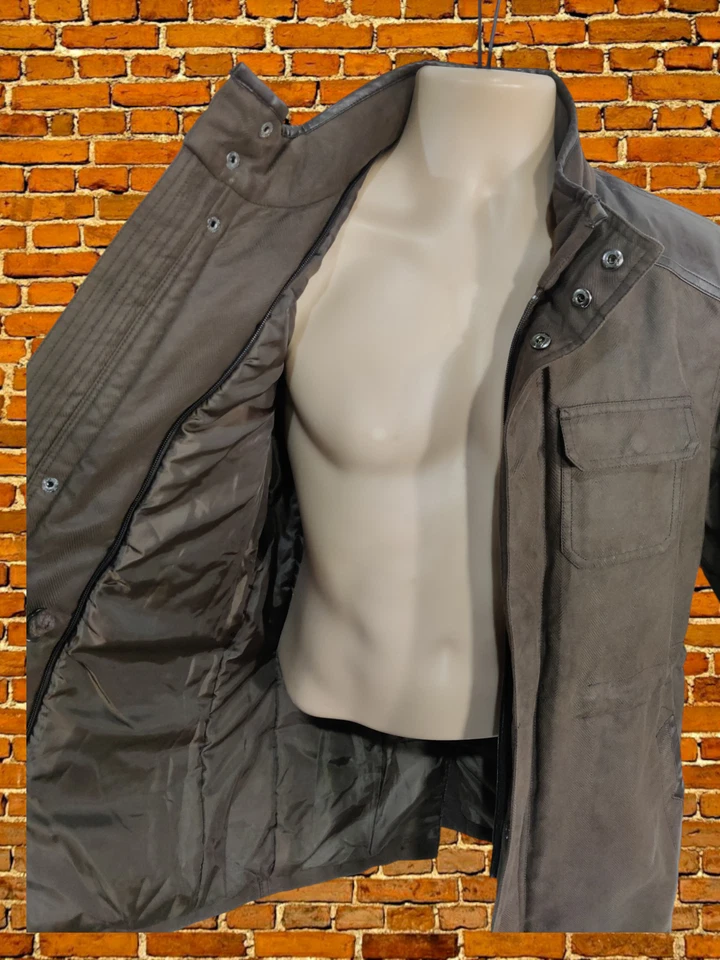 BNWT MENS TASSO ELBA SMALL BROWN WATER REPELLENT PUFFER COAT JACKET RRP $199 - Image 4 of 4