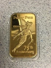 Disney Peter Pan Greathouse 24K GP Silver Bar Very Rare Stamped