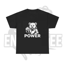 Bear T Shirt, Power Bear, Classic Shirt, Vintage T Shirt, Unisex