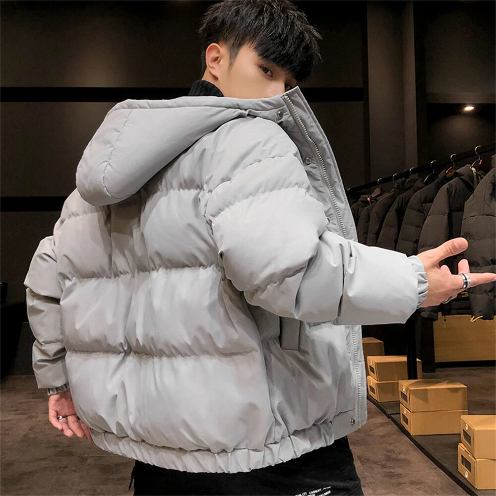 Men's Warm Winter Cotton Down Jacket Puffer Jacket Casual Button Coat
Opens in a new window or tab