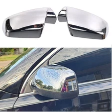Chrome Mirror Cap Cover Upgrade Pair Set for 10-17 Chevrolet Equinox GMC Terrain
