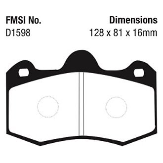 EBC Bluestuff NDX Formula Racing Rear Brake Pads for 12-14 McLaren MP4-12C
