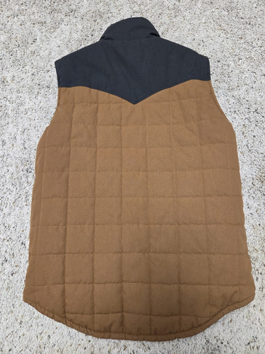 CINCH REVERSIBLE MENS QUILT LINED VEST SOUTHWESRTN STRIPED PRINT SZ S MULTICOLOR - Picture 11 of 17
