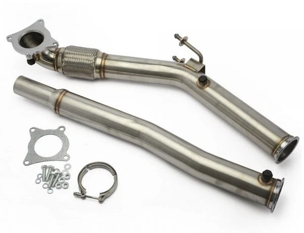 Downpipe inox pour Golf 6 GTI, Golf 5 GTI, Audi A3, TT, Leon Cupra, 2.0 TSI TFSI