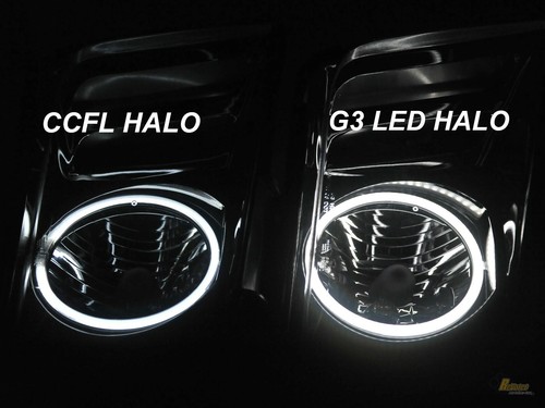 Dodge Charger RT SE SRT8 G3 Halo Projector Headlights & LED Tail Lights Black - Picture 5 of 6