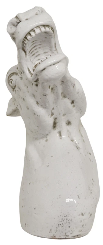 Testa di Cavallo Statua Scultura in Ceramica Lucido Soprammobile Arte Moderna, fotografia 6 di 8